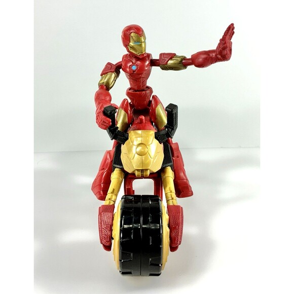 Marvel Iron man Bend and Flex Rider Bike And Action Figure Toy - Picture 5 of 10